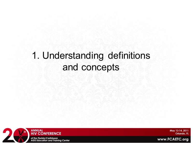 1. Understanding definitions and concepts